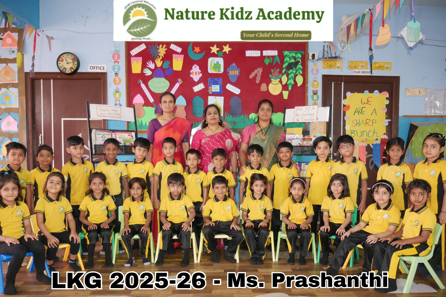 LKG children learning at Nature Kidz Academy
