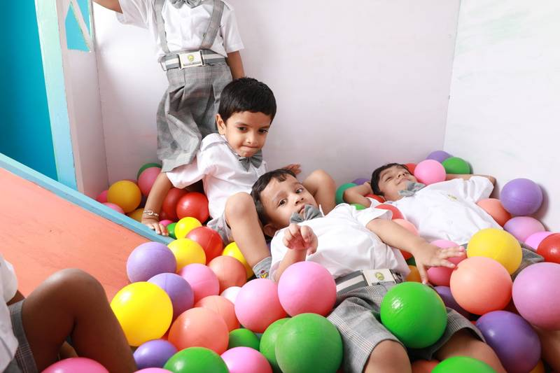 Creative art activity with children at Nature Kidz Academy Hyderabad