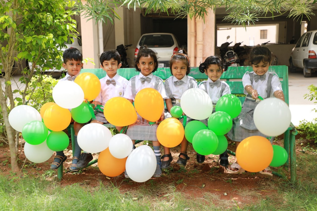 Group story time and reading circle at Nature Kidz Academy Hyderabad